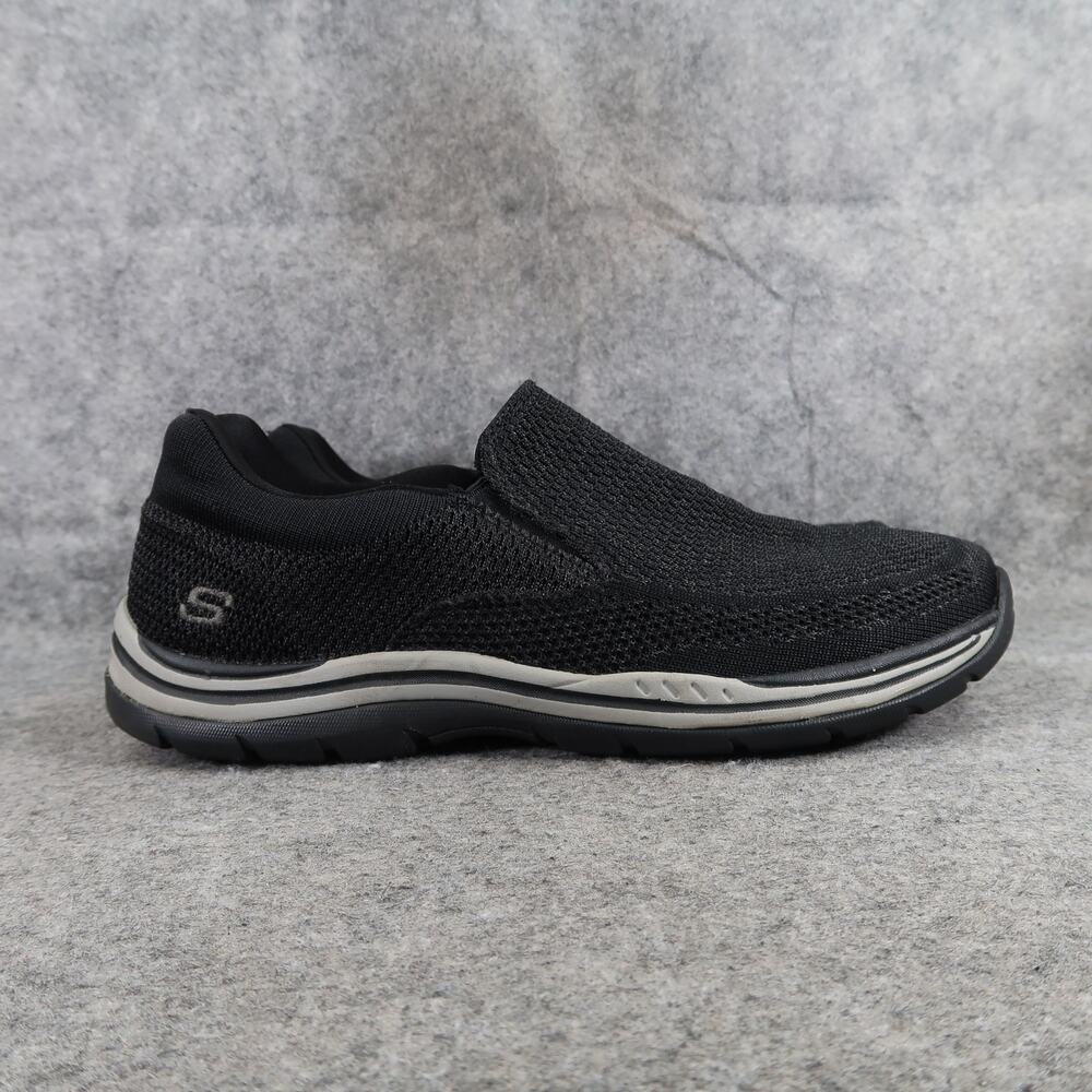Skechers Shoes Men 9 Slip On Relaxed Fit Loafer Memory Foam Expected Gomel Black
